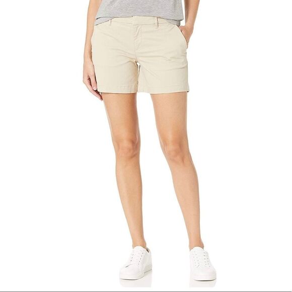 TOMMY Hilfiger women's tan chino shorts Sz 8 - Picture 10 of 10